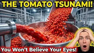 Inside a Mega USA Tomato Paste Factory: How Millions of Tomatoes Become Pure Paste at Massive Scale!