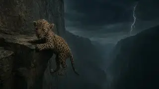 One Wrong Step and He Falls... Leopard Cub&rsquo;s Terrifying Struggle