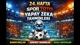 24 .Hafta Spor Toto Yapay Zeka Tahminleri (2025-2026)