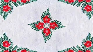 New Dusuti Bedsheet Design - 2 | नया दोसूती चादर बनाने का आसान तरीका | Cross stitch Bedsheet design.