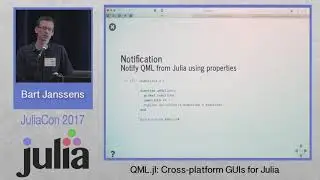QML.jl: Cross-platform GUIs for Julia | Bart Janssens | JuliaCon 2017