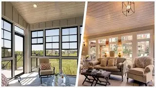 75 Mid-sized Brown Sunroom Design Ideas You'll Love 😊