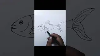 fish drawing #art #drawing #viral #shorts #shortvideo #trending #sketch #fish #artwork #reels
