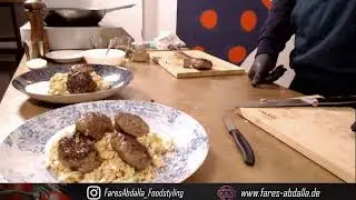 Orientalischer Linsensalat mit K&ouml;fte und Joghurtsauce. Dj Gadjo & Fareezy