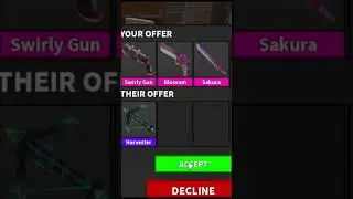 W/L ? #mm2 #harvester #roblox #fyp #shorts #trading #trending
