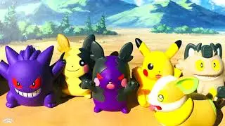 JAPAN'S GACHAPON | Pokemon Soft Mascot !! 5 Types + Secret Rare !! Pok&eacute;mon Figurines FULL ポケモン フニフニ