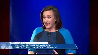 Hegar Cornyn Debate 2   Will you promise to vote for direct stimulus checks to Texans