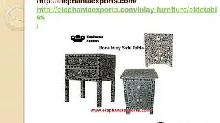 Bone Inlay Side Table Elephanta Exports