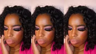 PURPLE SMOKEY EYE💜🖤