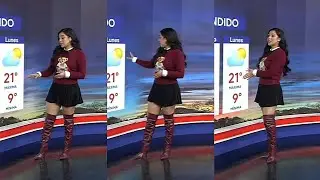Erika Garza bell&iacute;sima y deliciosa en botas y mini negra 😍😘🍑🥵💦