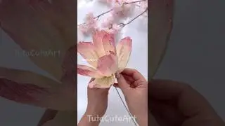 DIY realistic flower 🌸
