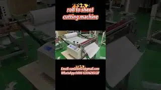 Paper roll to sheet cutter machine #sheetrolling #cutter #sheetcutter #sheet