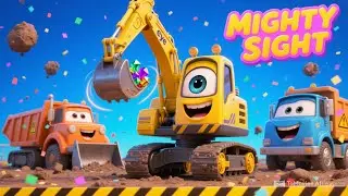 Big Machines at Work Song 🚜 Excavator, Bulldozer & Dump Truck Song for Kids | Construction Vehicles