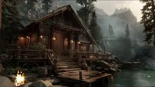 Викингский Домик у Реки 🌲 Уютный Северный Дом | Расслабляющая Атмосфера