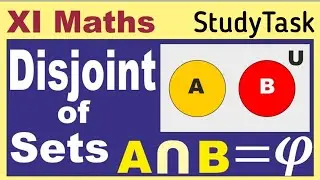 {Disjoint sets} 11th class~ chapter 1 Maths