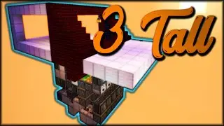 Compact 3 Tall Tileable Hidden Staircase Door (Minecraft Java)