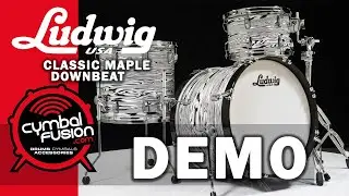 Ludwig Classic Maple 3pc Downbeat - White Strata Demo