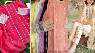 Mirror Work Dresses Designs||Mirror lace Designing Ideas||Mirror work Dresses Ideas For girls ||