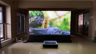 Обзор лазерного проектора Fengmi 4k MAX 4500 ANSI Lumen на напольном проекционном экране