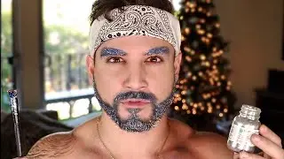 Giving Myself A Glitter Beard  *Glitter Beard Tutorial*