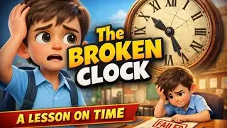 The Broken Clock, A lesson on time #3D pixar style  #viralvideo #madeforkids #cartoon 