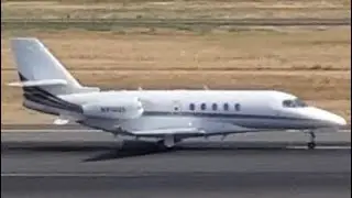 NetJets Aviation Cessna 680A Citation Latitude [N914QS] Takeoff from PDX