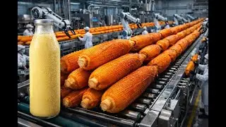 The Most Satisfying Way Corn is Turned Into Creamy Milk 🌽 | Modern Factory Process