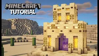 Minecraft | How to build a Desert Nether Portal | Tutorial