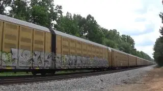 HD: NS 9647 leads NS Train 26A in Winston, GA