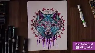 Fuchs Mandala von Elia Pelle aus Mandalas Gone Wild