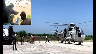 PAKISTAN NAVY RESCUING STRANDED POPULACE AMID FLOOD-HIT AREAS