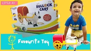 Bullock Cart Toy | Unboxing & Play with Pull Along Funny Animal Toy for Kids | Cow Toys