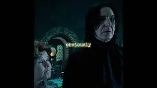 obviously  #harrypotter #severussnape #snape