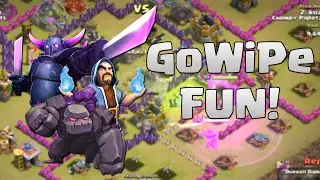 Clash of Clans - TH9 GoWiPe Attack Fun - Clan Wars