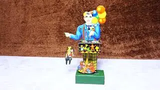 30s CKO Balloon Vendor Vintage Tin Toy Germany