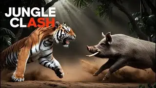 Tiger vs Wild Boar: Jungle Predator Face-Off