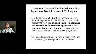 Competency Based Education and Regional Accreditation: Good Things to Know