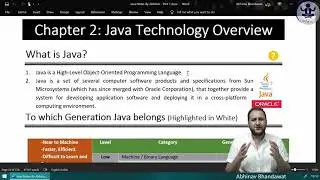 JNP1C2P1 Java History Versions & Features | Abhinav Bhandawat | ICSE ISC | Hindi