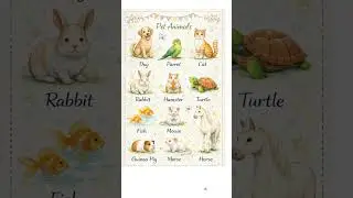 10 Pet Animals Name । पालतू जानवर। English Grammar। English Learning। Basic English। #funkidsenglish