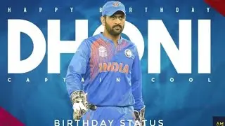 MS Dhoni Birthday Special WhatsApp status || Dhoni Birthday Status || Happy Birthday Dhoni #msdhoni