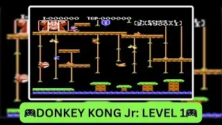 Donkey Kong Jr. Level 1 Gameplay | Classic NES Nintendo Game Walkthrough | Retro Gaming | IT WALA