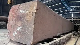 Amazing Fastest Large Wood Sawmill Machine Working | Sawn Wood In The Factory
