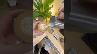 Making myself a flat white