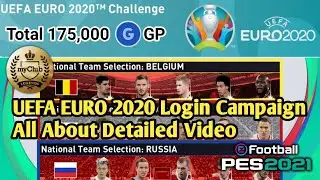 UEFA EURO 2020 Login Campaign All Details About |Malayalam| Pes 2021 Mobile |