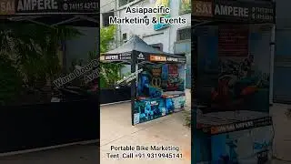 Waterproof Bike Marketing Canopy | Outdoor Promotions Made Easy | Portable & Easy to Setup | Events