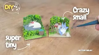 Totoro Miniature Paper Kits 🍃 | Sankei Studio Ghibli | Mei Meets Totoro | Cozy Craft