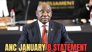 ANC President Cyril Ramaphosa Delivers January 8 Statement from Moruleng Stadium