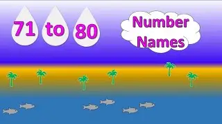 Number names from 71 to 80 | number in words | 71 to 80 numbers in words |   #numbers