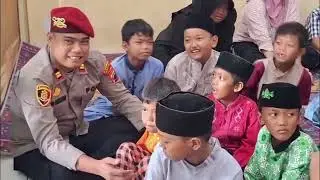 DOA BERSAMA POLISI DAN ANAK YATIM UNTUK SUMATERA