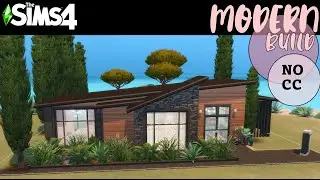 SIMS 4  |  BUILDING A MODERN ONE BEDROOM HOME!  |  SPEEDBUILD - NO CC - NO MODS
